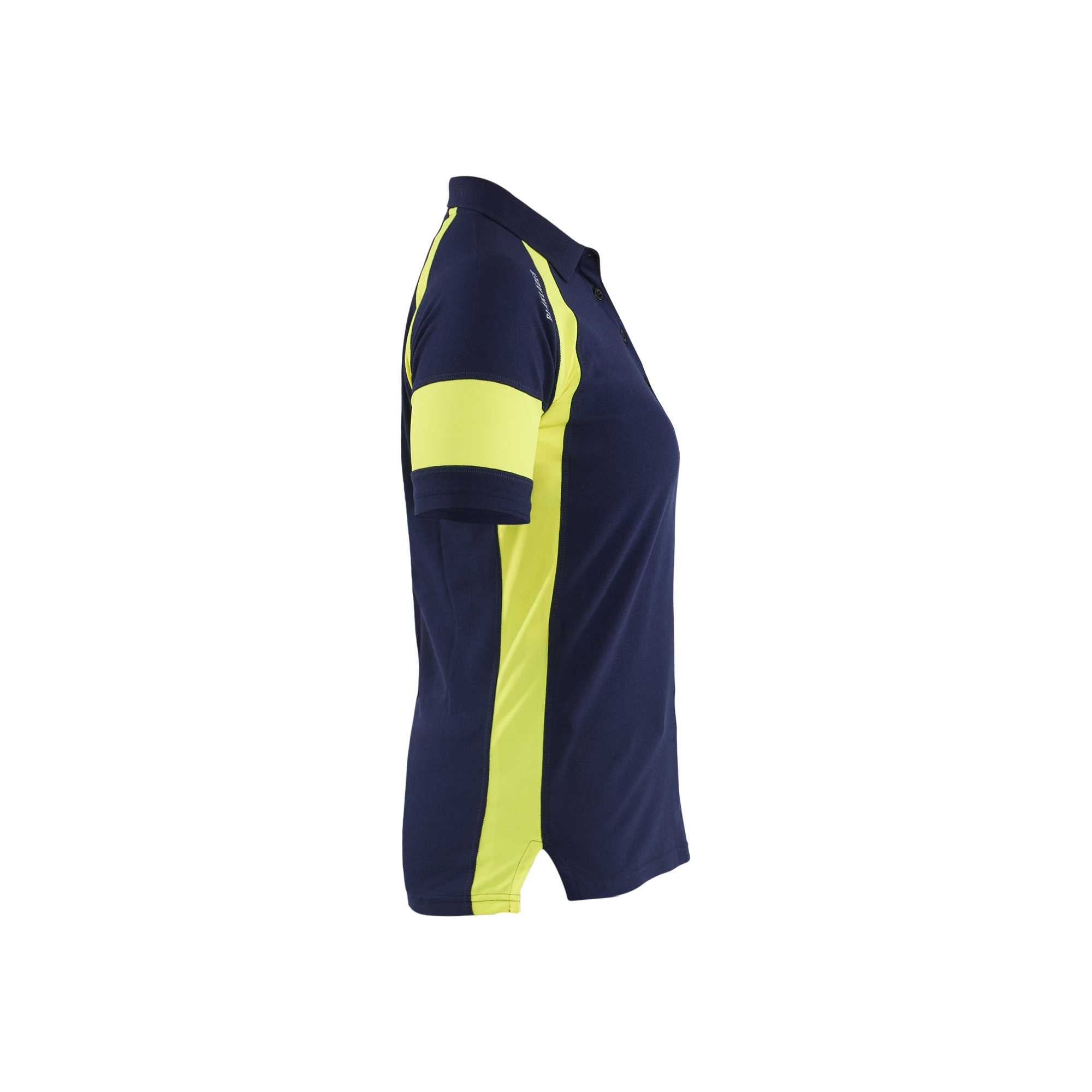 BLAKLADER 35291050 Women's Polo Shirt with Hi vis Hi Vis Reflective Short Sleeve Work Polo WOMEN - 60% Cotton